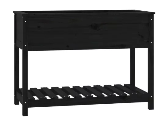 Jardinière bac lit surélevé bois marron 111.5 x 54 x 81 cm 02_0038388
