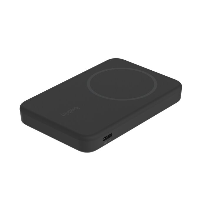 (15W) 5000mAh Boost Charge Pro Magnetische MagSafe Qi2 Wireless Powerbank USB C Ladegerät   Klappbarer Ständer (BPD006btBK) - Schwarz