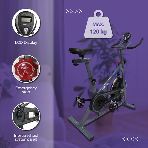 Bicicleta ergométrica Keboo Série 300 com volante de 6 kg