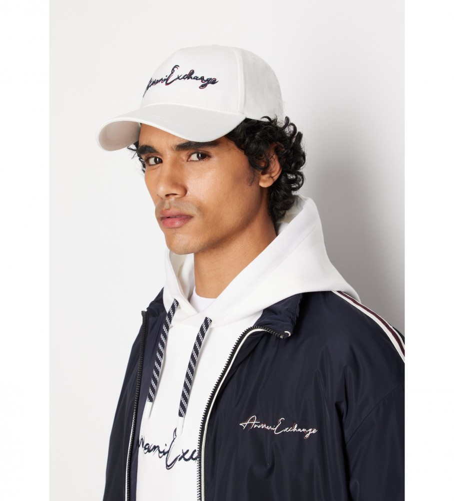 Boné Armani Exchange Signature Branco