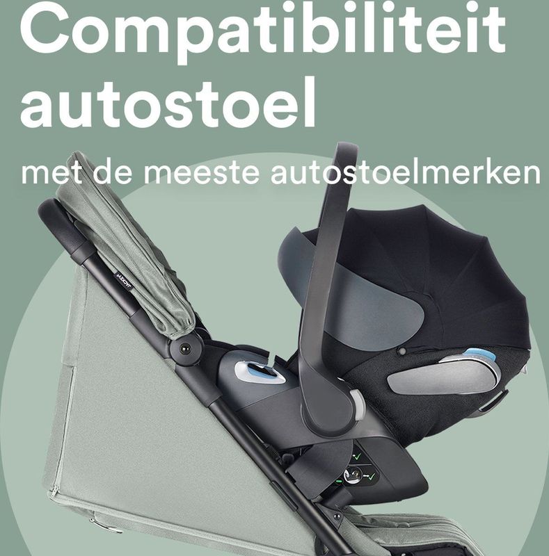 Easywalker - Jackey² - Buggy - Agave Groen - Lichtgewicht - Automatisch Opvouwbaar