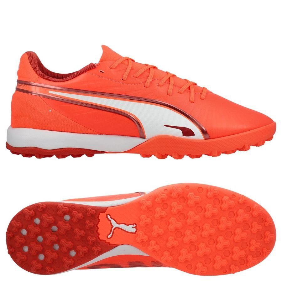 PUMA King Match TT Unlimited - Glowing Red/Blanc/Red Fire