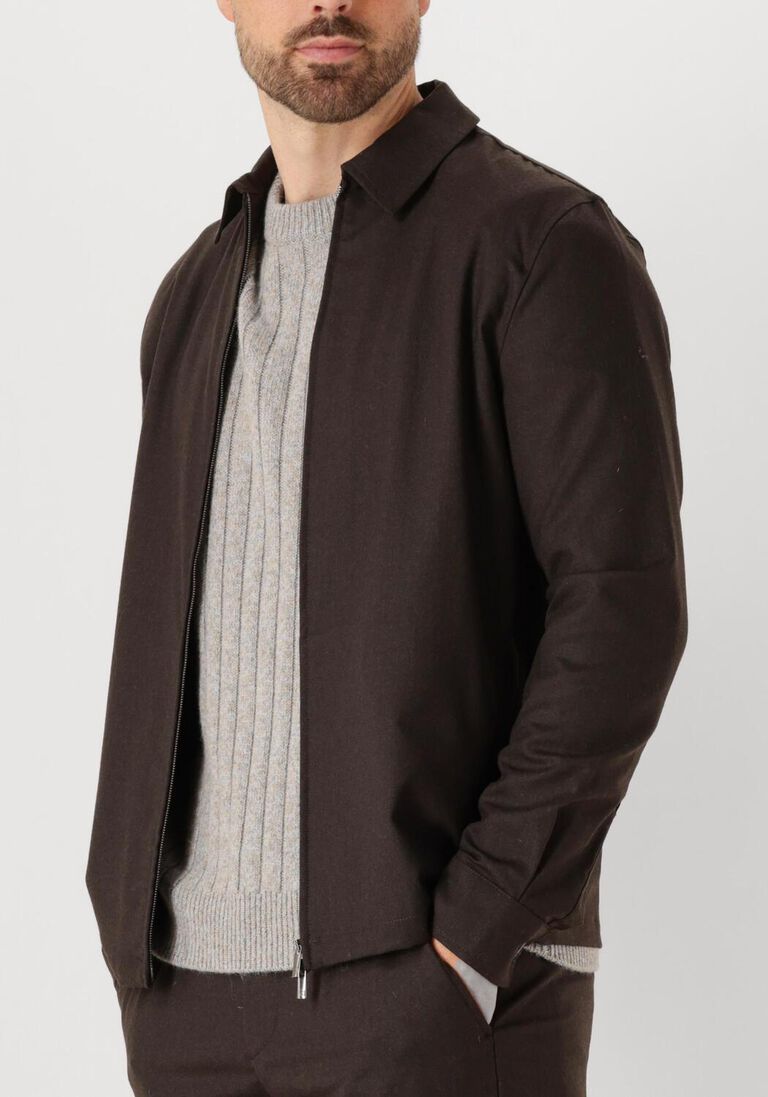 bruine valenza overshirts combat wool overshirt