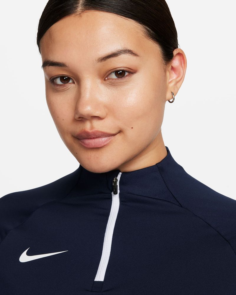 Haut d'entrainement 1/4 Zip Nike Strike 23 Bleu Marine & Bleu Royal pour femme