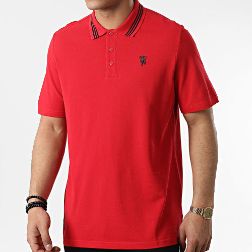 Polo A Manches Courtes Manchester United FC Q2 H56686 Rouge