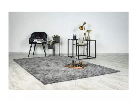 Tapis 150x80 cm – Design C007Y coloris argent – Élégance et confort pour votre intérieur