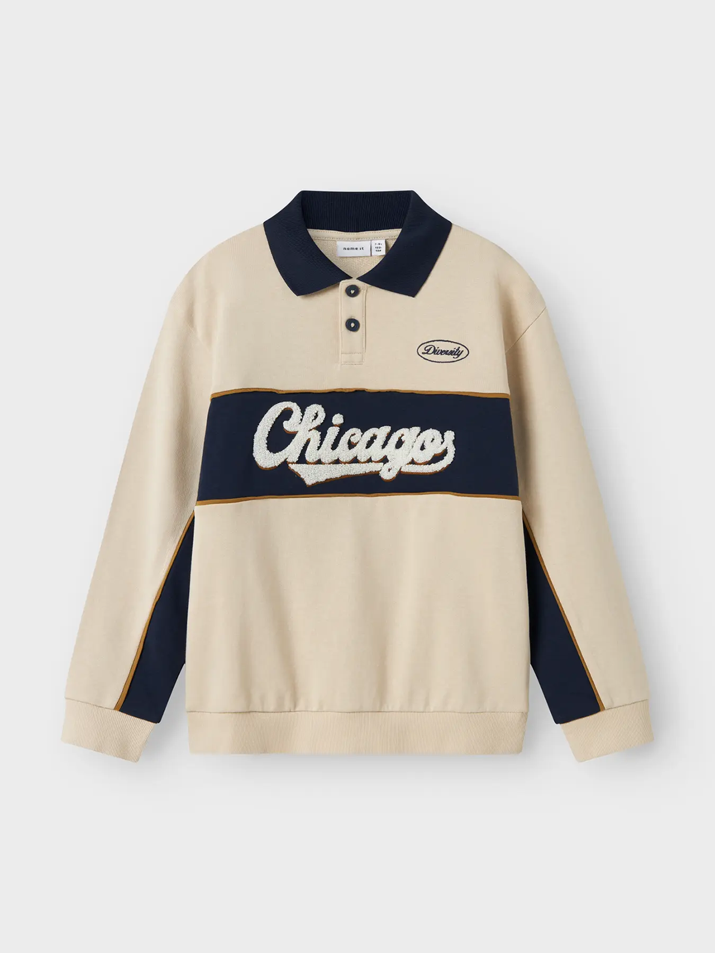 Lucan Long Sleeve Sweat Polo Unbrushed