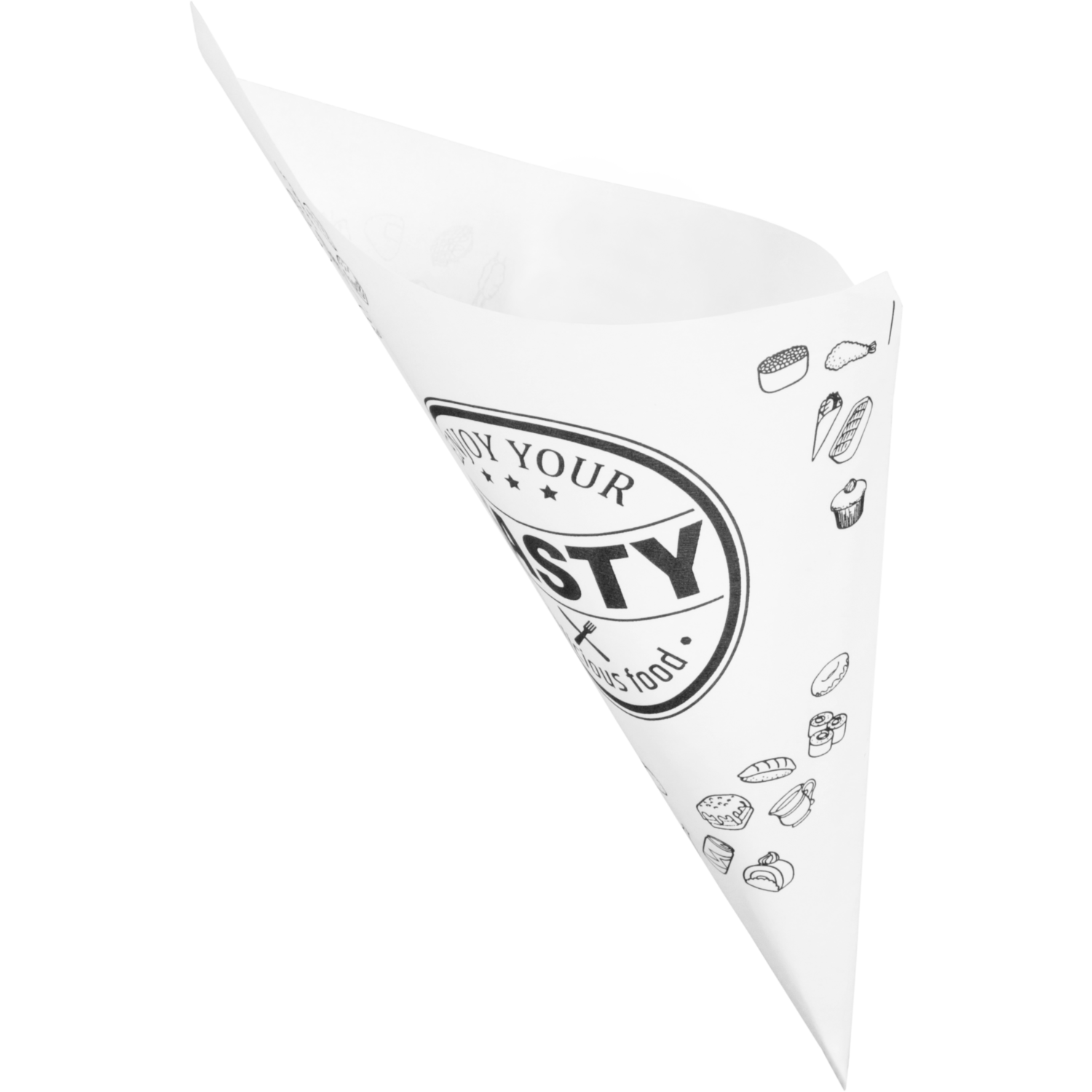 Puntzak, K21, TASTY, ersatzpapier, wit/zwart