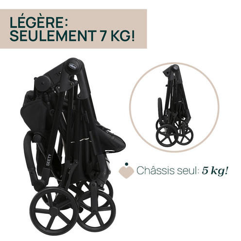Poussette Seety - Etna black - CHICCO
