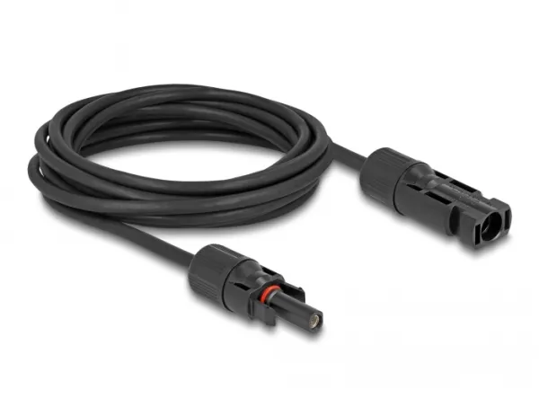 Delock DL4 Solar Cable Plug to Socket 5 m sort