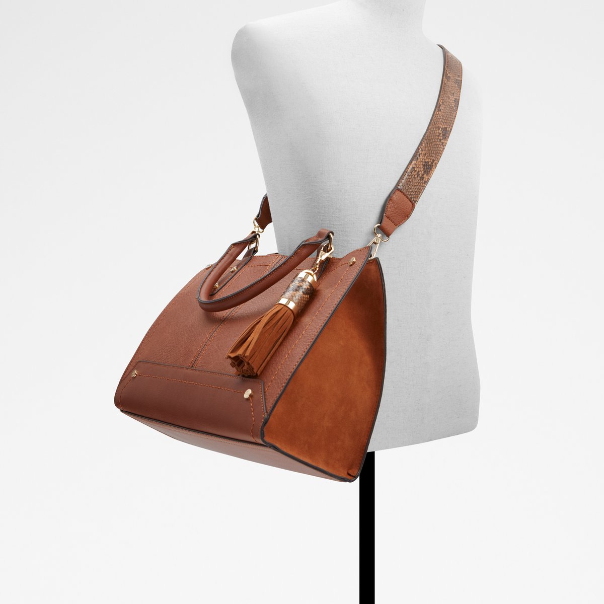 Etnax Medium Brown Women Tote Bags