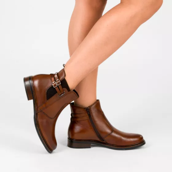 Bottines MARRON MEGIS ELEGANT