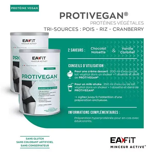Eafit Protivegan Sabor Chocolate com Avelã 450g