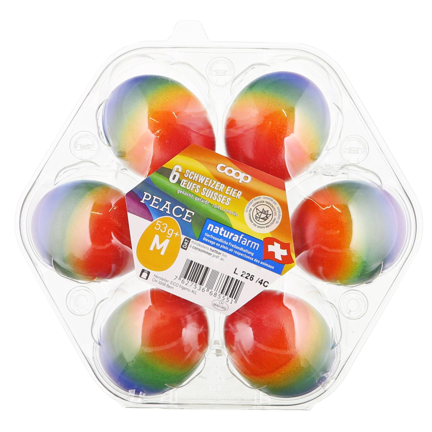 Pic-Nic Eier Peace 6Stück 53g+ -