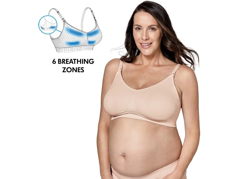 MEDELA Still-BH Keep Cool Ultra Beige Gr. L Atmungsaktiver Schwangerschafts- und Still-BH