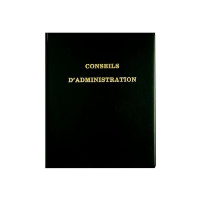 Exacompta - Reliure Délibérations des conseils d'administration - 4 anneaux