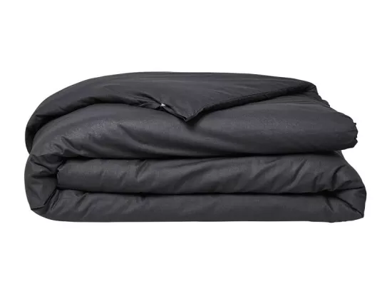 Housse de couette lisse 100% coton, qualité 144 fils. Carbone 150x220cm