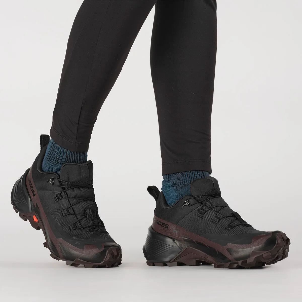 Salomon Women's Cross Hike Gore-Tex 2 Black/Chocolate Plum/Black