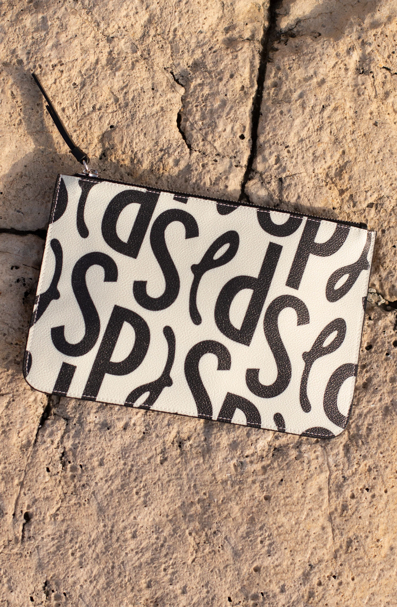 jima Pochette imprimé SIGNATURE Signature