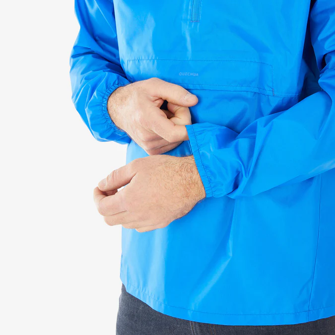 Decathlon Quechua - Jaqueta impermeável masculina Quechua Raincut com meio zíper
