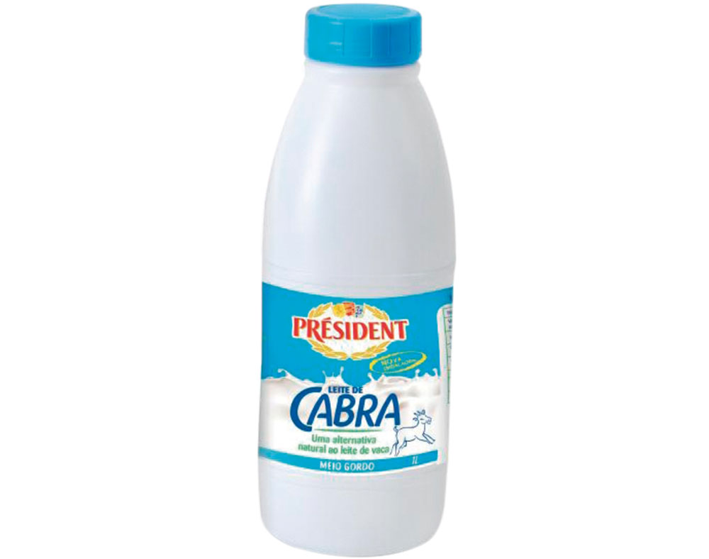 LEITE PRESIDENT UHT CABRA MEIO GORDO 1L