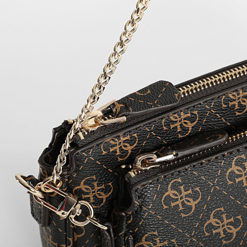 Lot Sac A Main Et Pochette Femme HWQL78 79710 Marron Doré