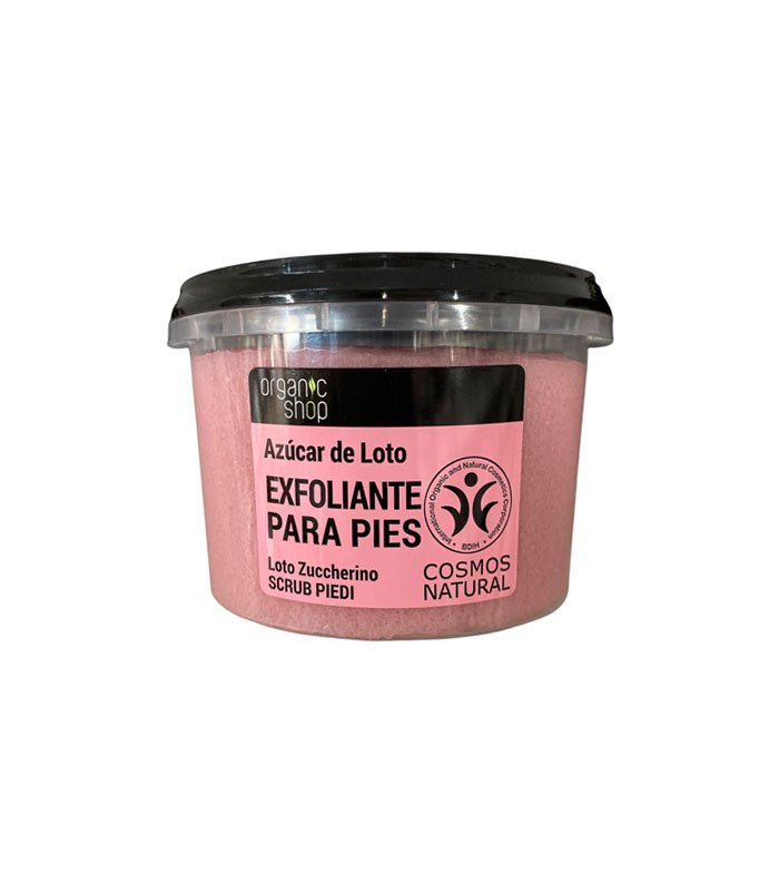 Organic Shop - Esfoliação nos pés - Flor de lótus e açúcar orgânicos