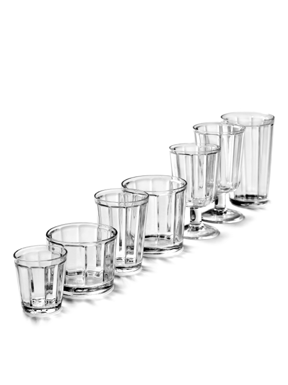 Serax Surface by Sergio Herman glazen 45cl set van 4