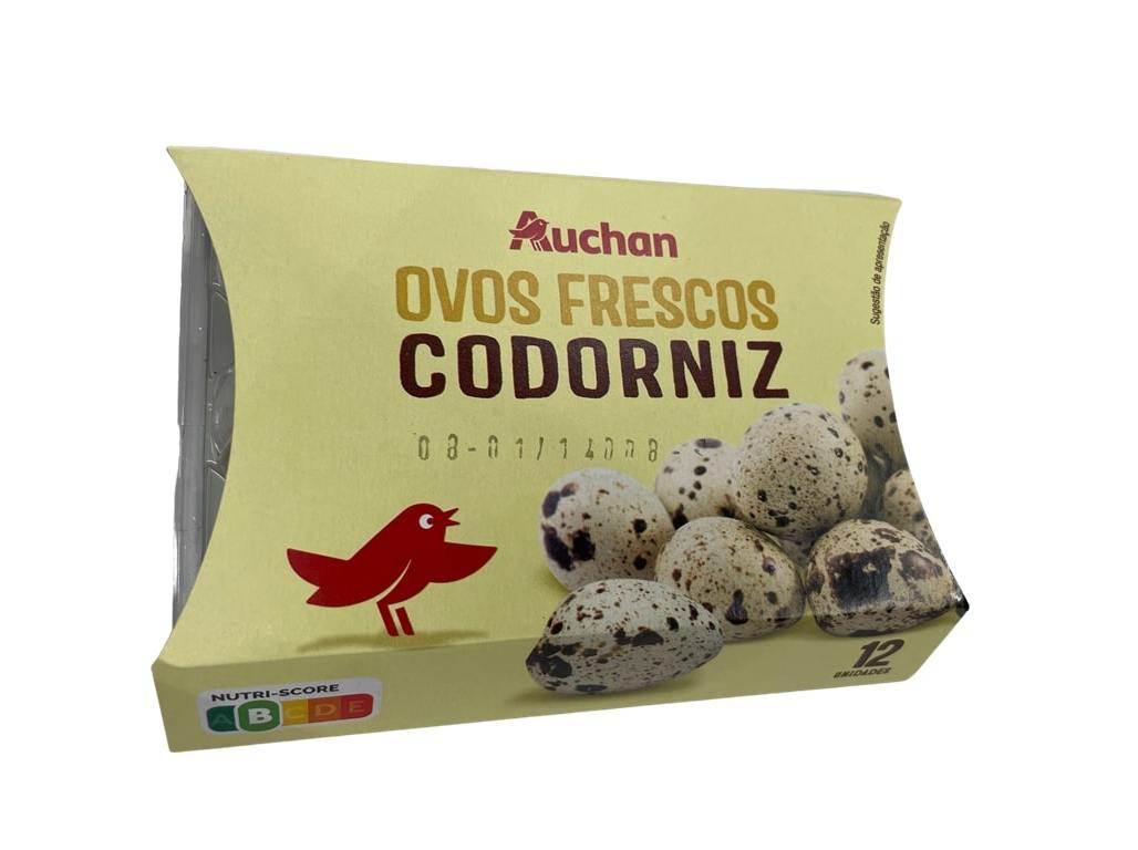 OVOS AUCHAN CODORNIZ 1 DÚZIA