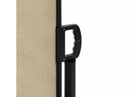 Auvent latéral rétractable beige 180x1000 cm