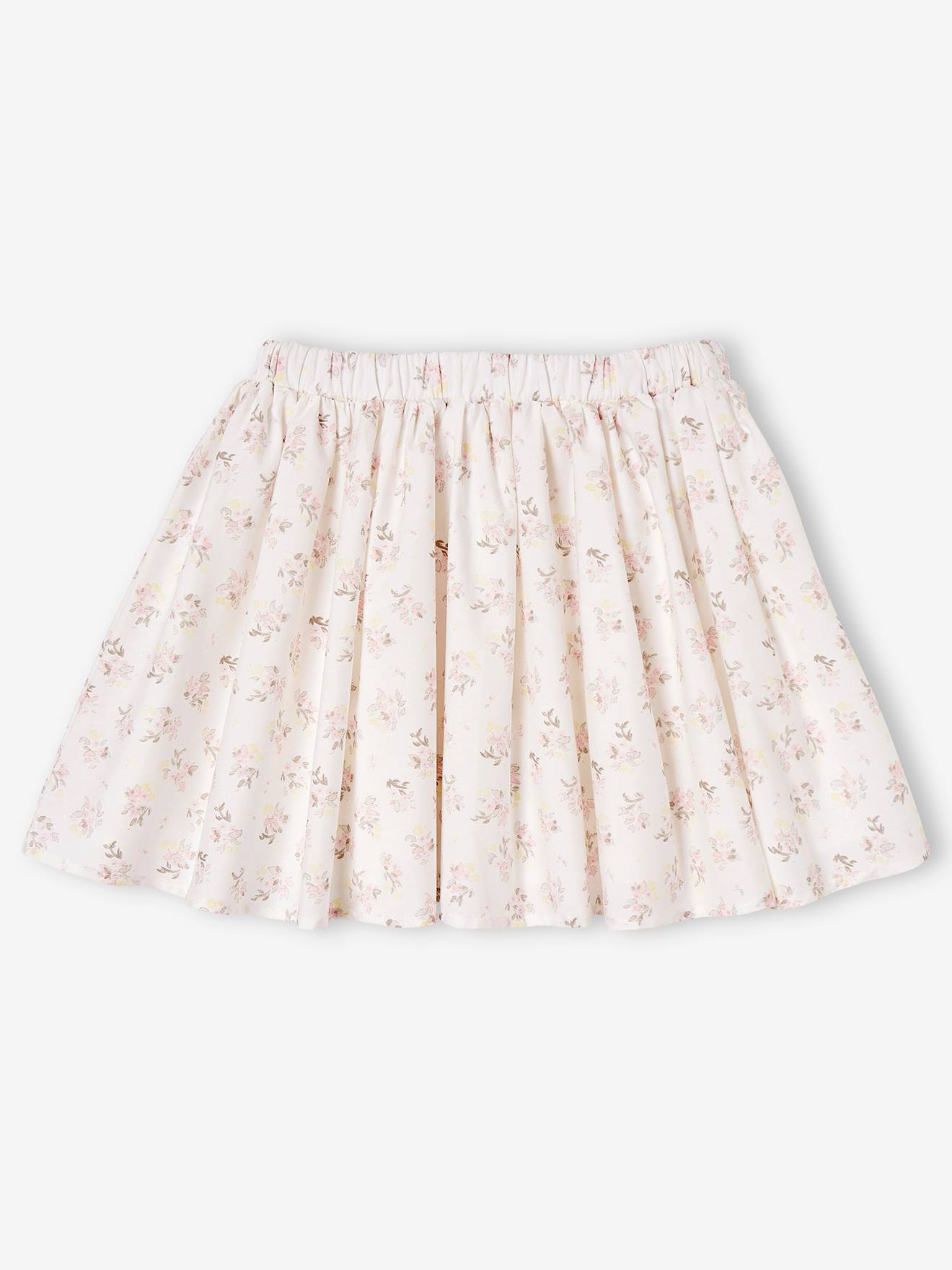 Saia floral para festa infantil, cor off-white