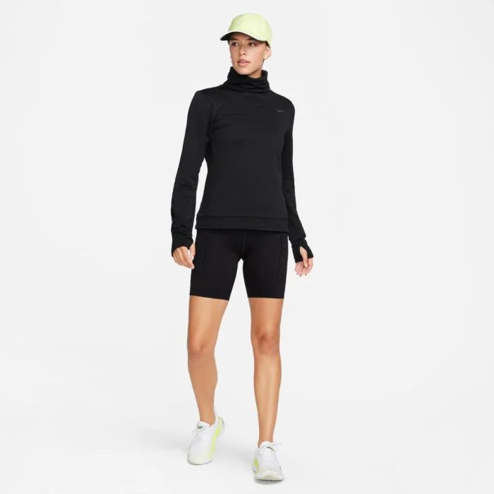 Nike Dame Trøjer Swift Element Turtleneck Midlayer Sort