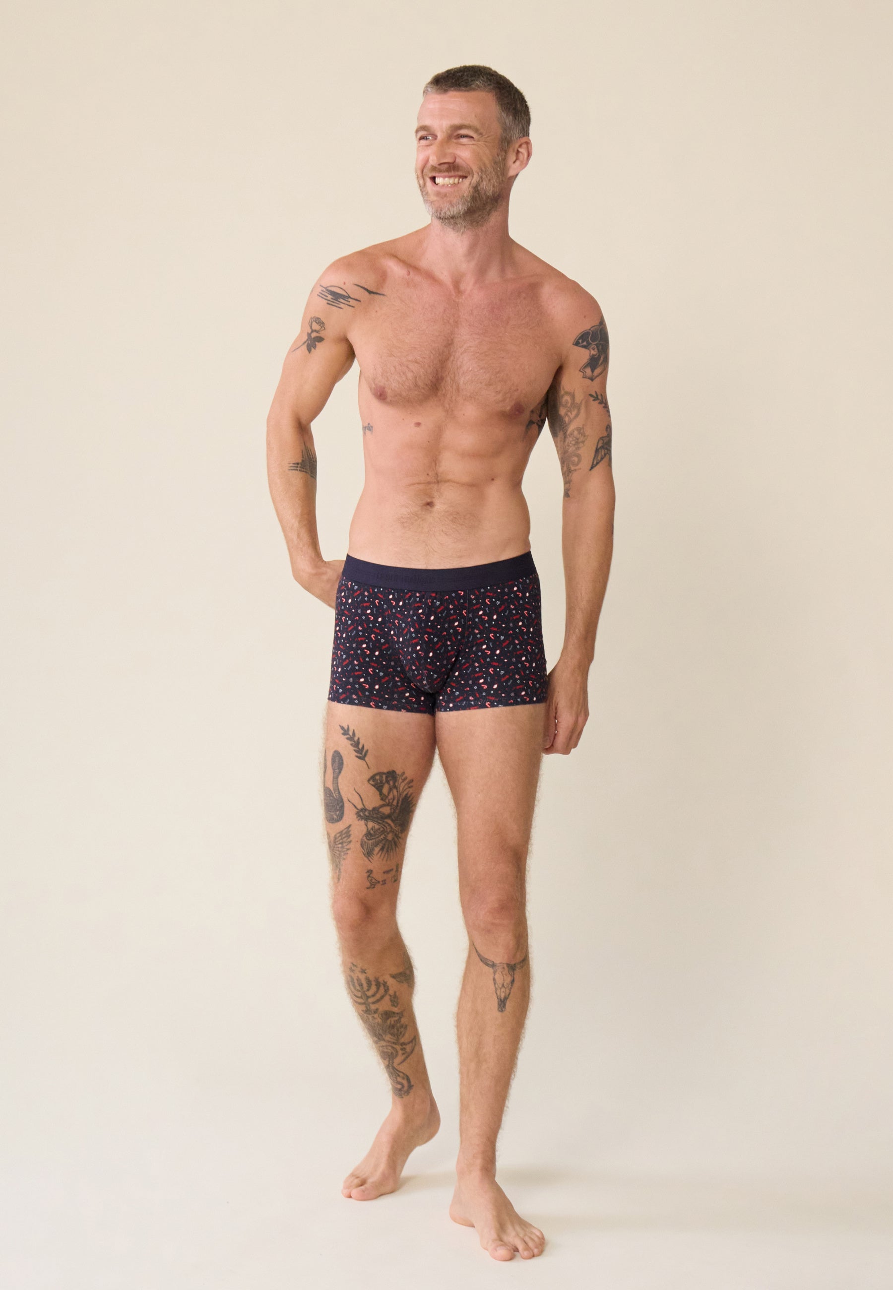 Boxer en coton-Marius imprimé Jour J