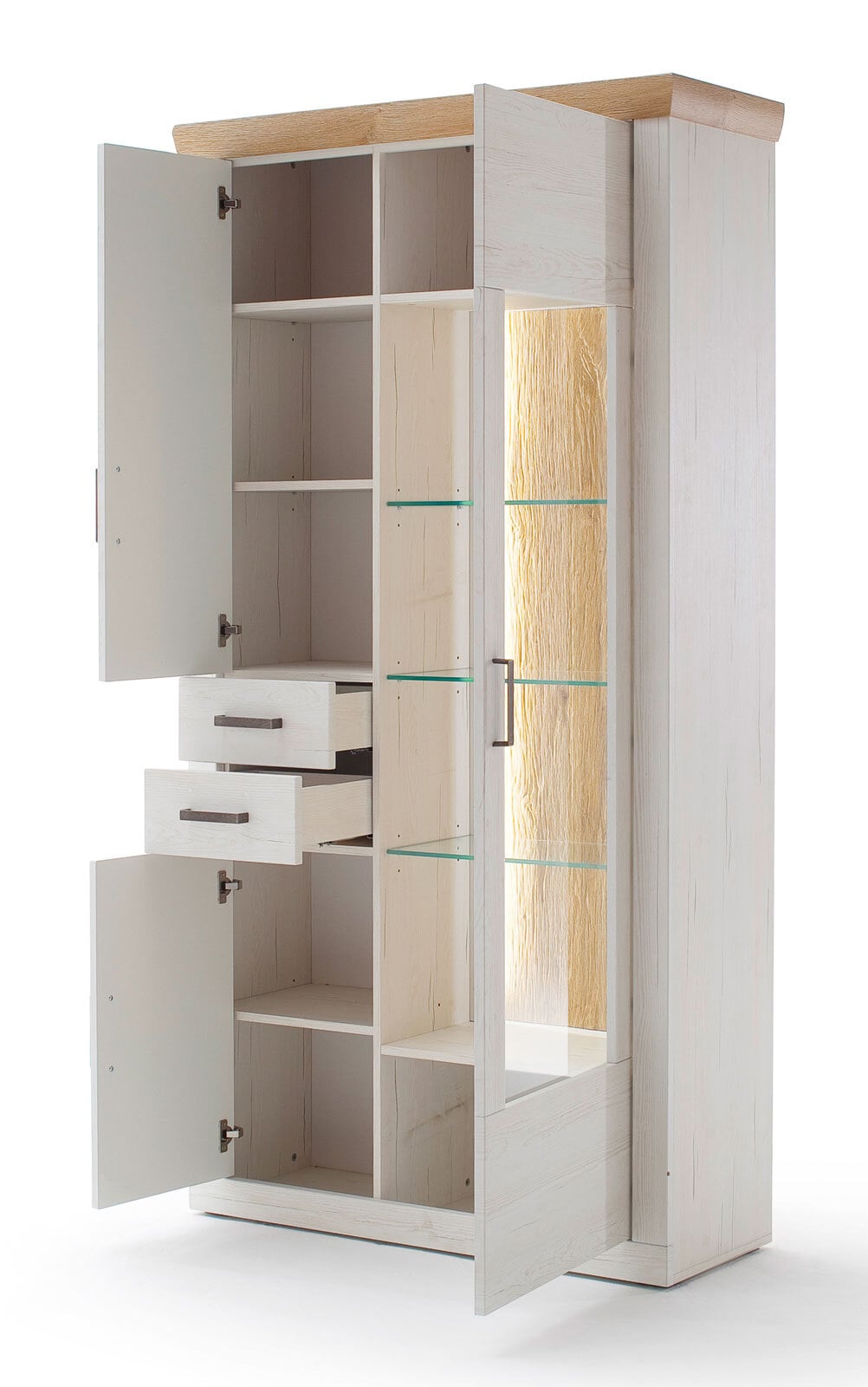 vito Vitrine CALVA 3-türig Pinie Aurelio