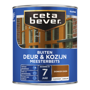 CetaBever Meesterbeits Deur & Kozijn zijdeglans transparant donker eiken 750 ml