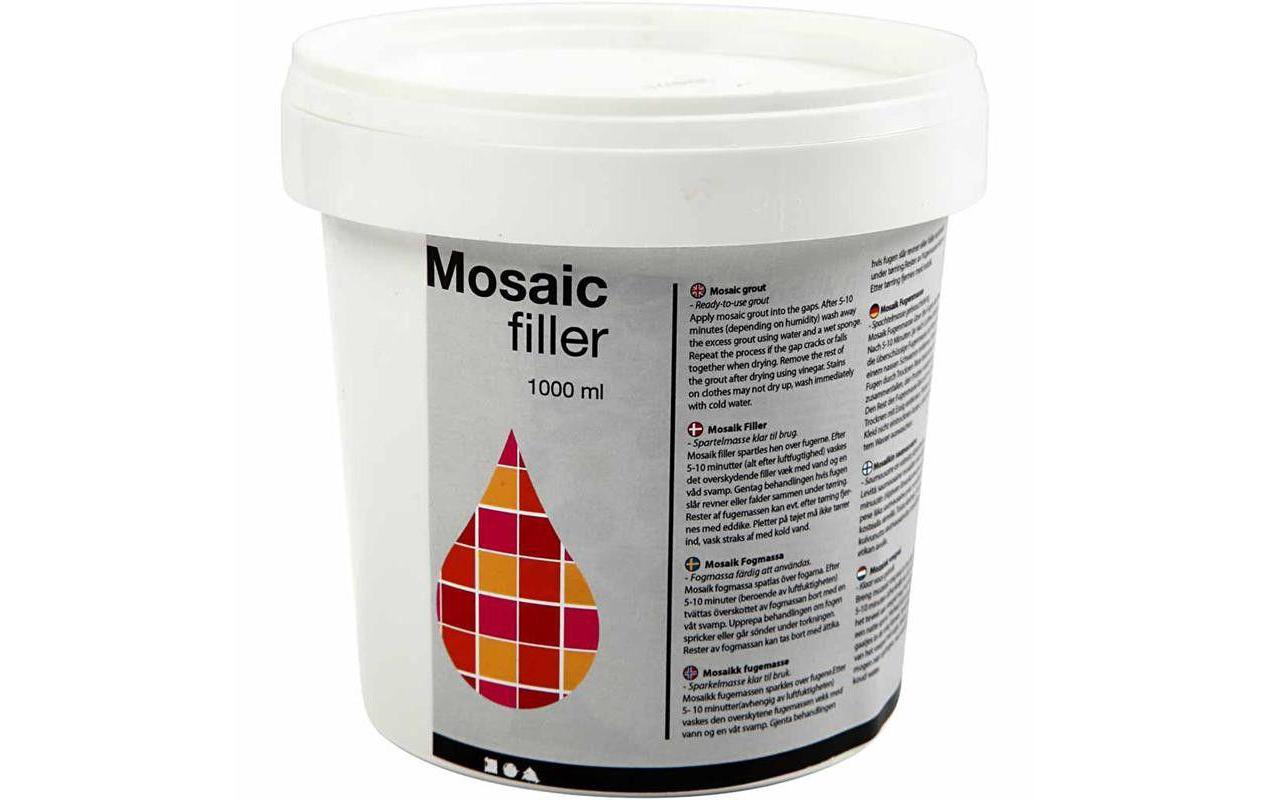 Fugenmasse für Mosaik 1000 ml Füller, WeissMosaik-Fugenfüller