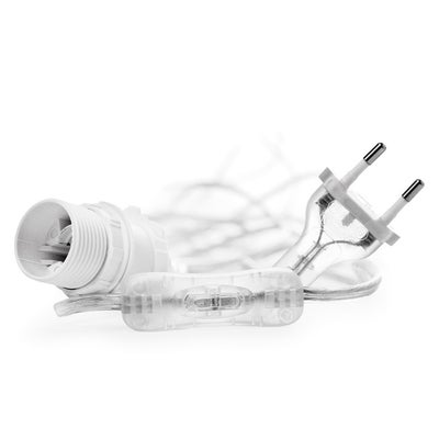 Watt&Veke Transparent Ledning 5m, Hvit