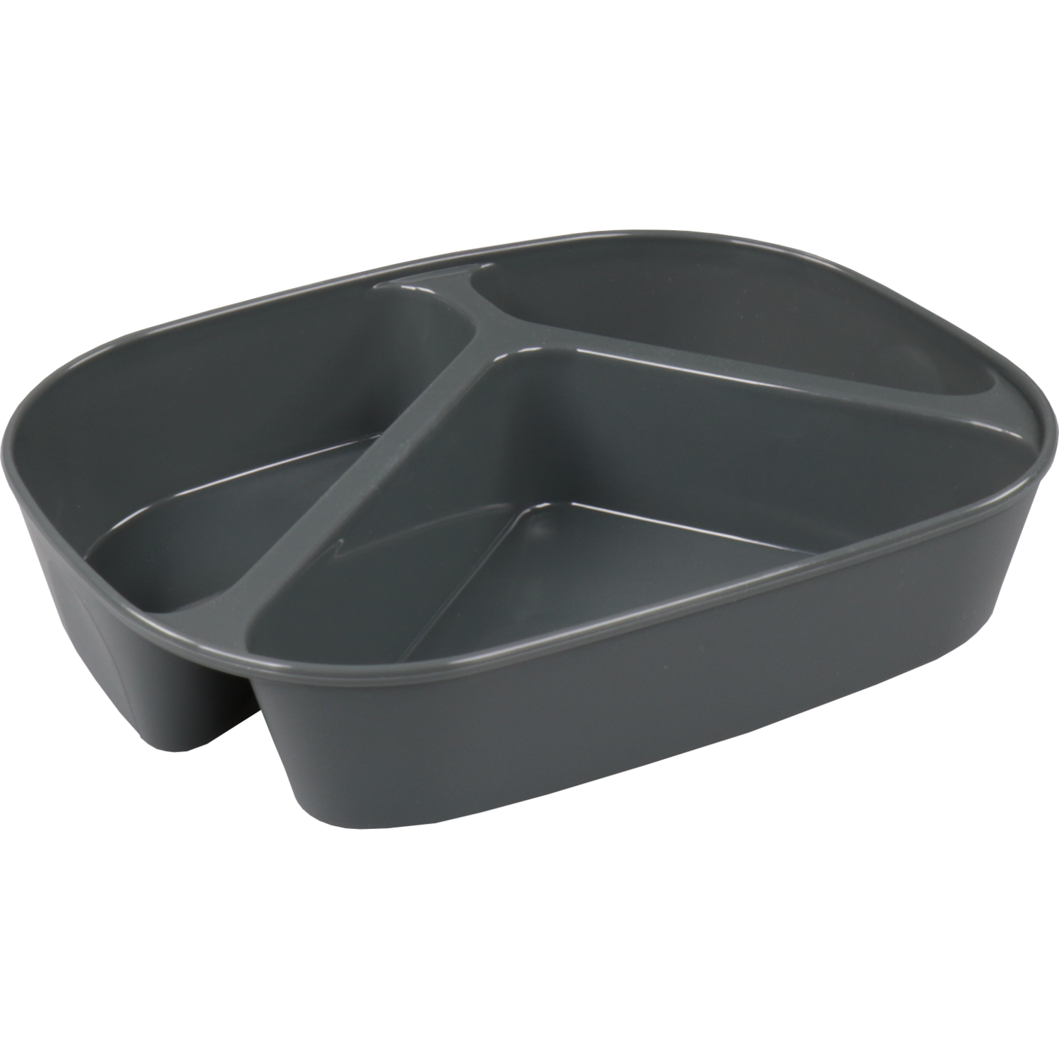 Circ Schaal, menuschaal, reusable, 3-vaks, pP, rechthoekig, 880ml, 236x181x47mm, grijs