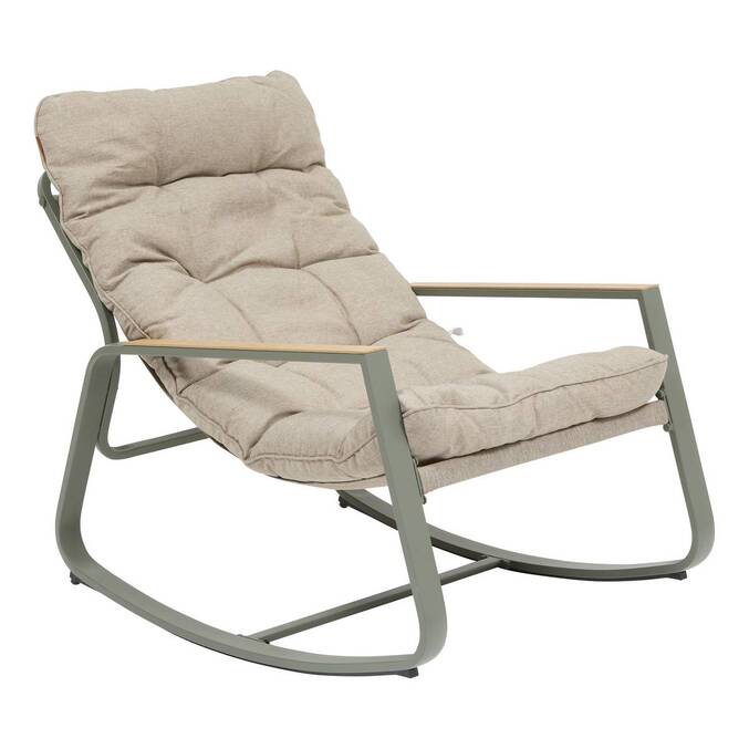 Fauteuil à bascule FELINIO Vert Laurier