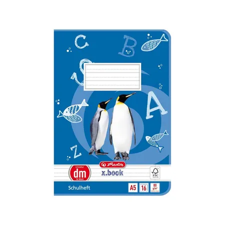 Herlitz Heft A5 Lin. dm FSC-Mix liniert, 16 Blatt