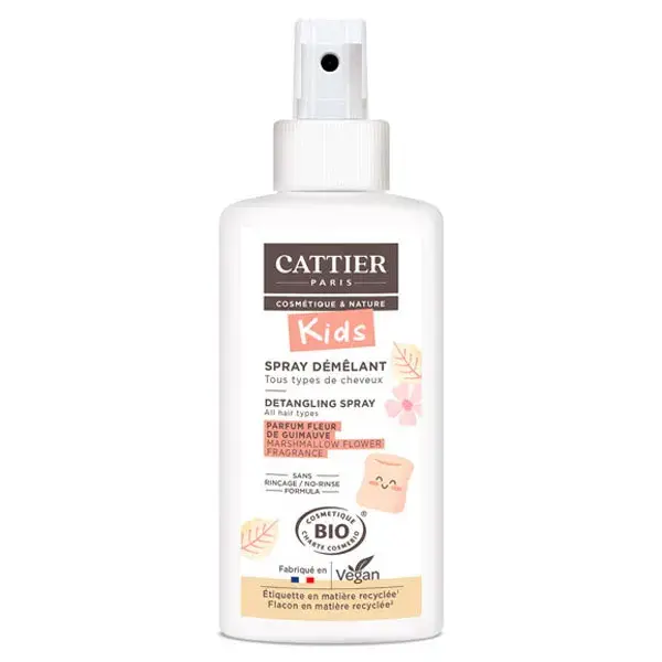 Cattier Kids Organic Marshmallow Flower 2 em 1 Shampoo e Gel de Banho 500ml + Spray Desembaraçante 200ml