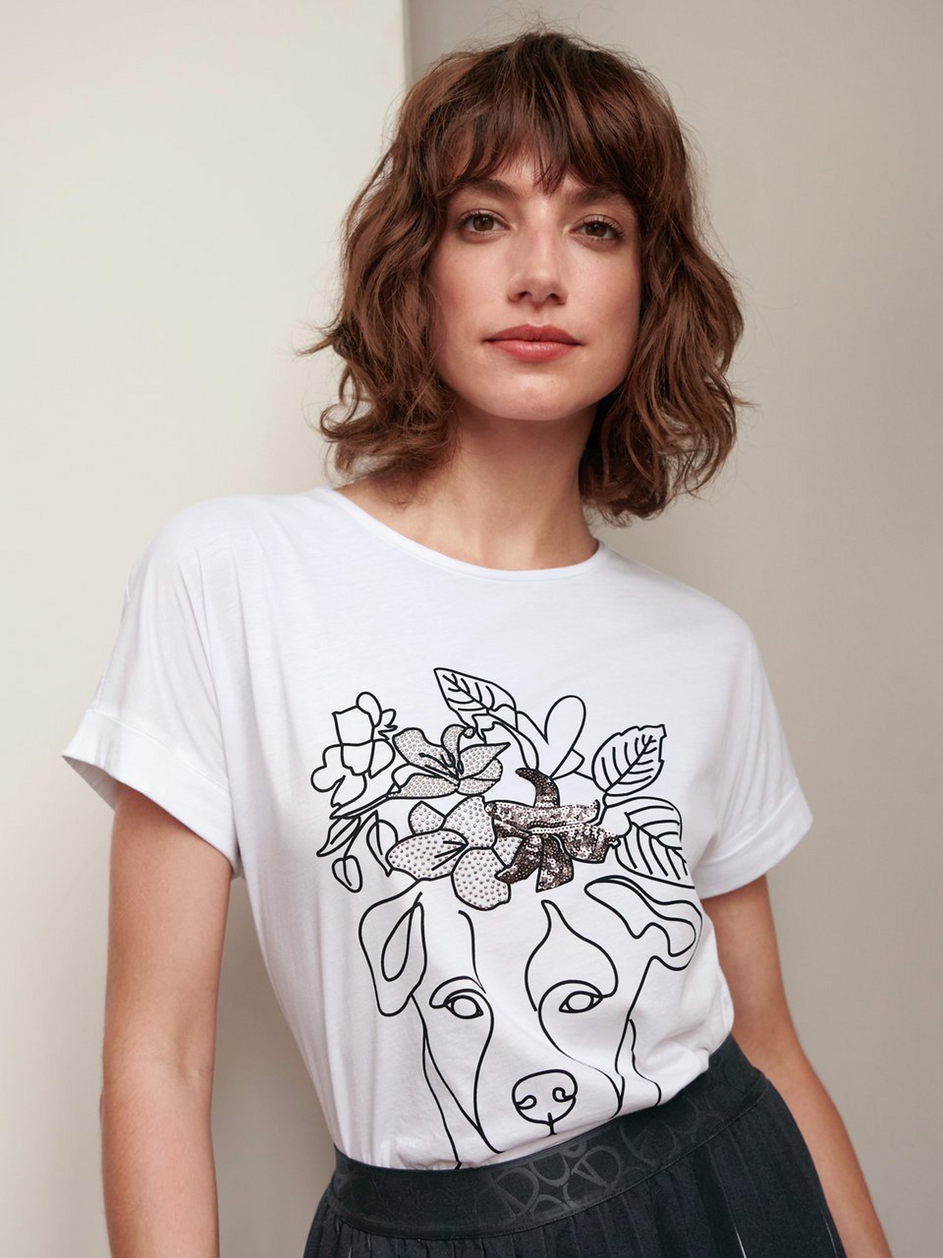 Rundhals-Shirt