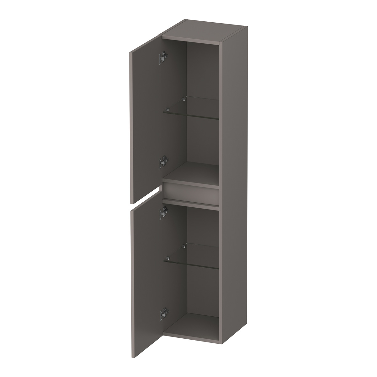 Brauer Joy Wavy kolomkast ribbelfront 160cm taupe mat