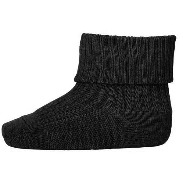 MP 589 Wool Socks Rib 497 Dark Grey - Mp Danmark → Luksusbaby.dk