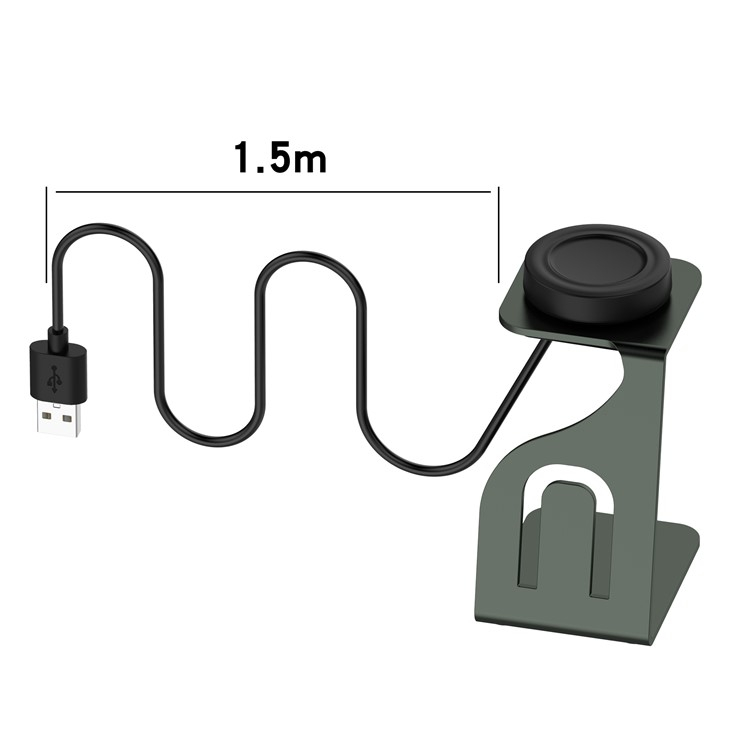 (1.5m) Samsung Galaxy Watch5 USB A Ladekabel Ladegerät Magnetische Dockingstation - Schwarz