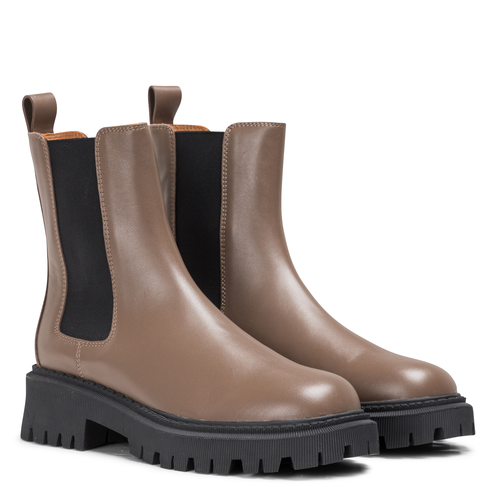 CRIMSON - Bottines chelsea en cuir| Kaki