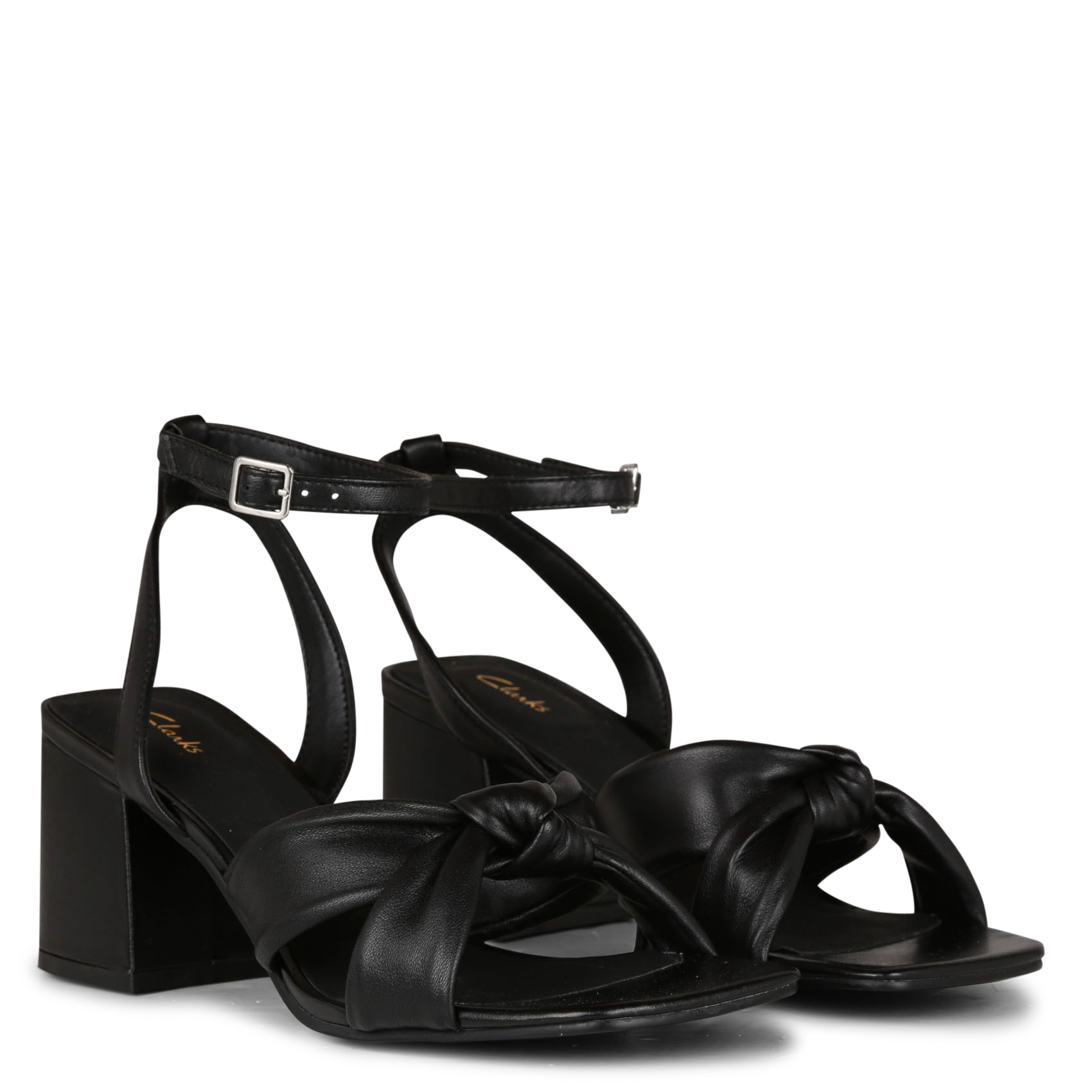 COURTLITE DBT - Sandales hautes à talons en cuir| Bleu