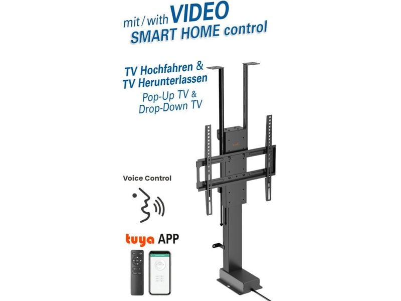 My Wall TV-Lift HP 66-1 L max. 60 kg TV-Einbaulift für 32-48 Zoll Fernseher zum Rauffahren oder Runterlassen