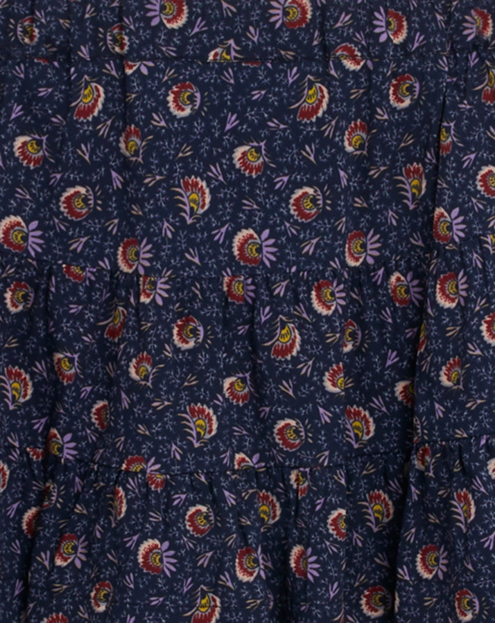 Rock MINI BLOSSOM geblümt in print blue