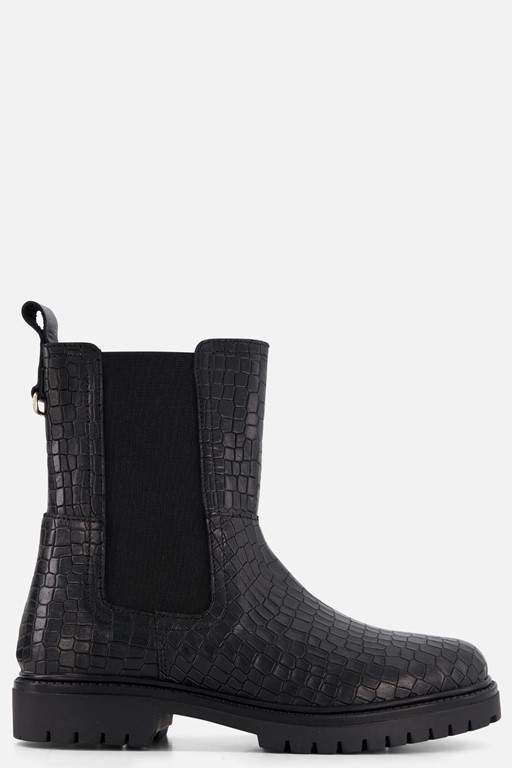 Muyters Chelsea boots zwart Leer